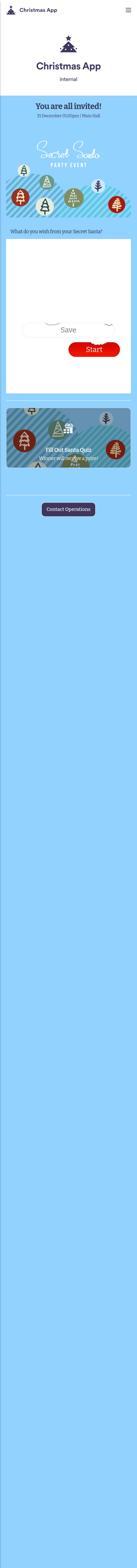 Christmas App Template