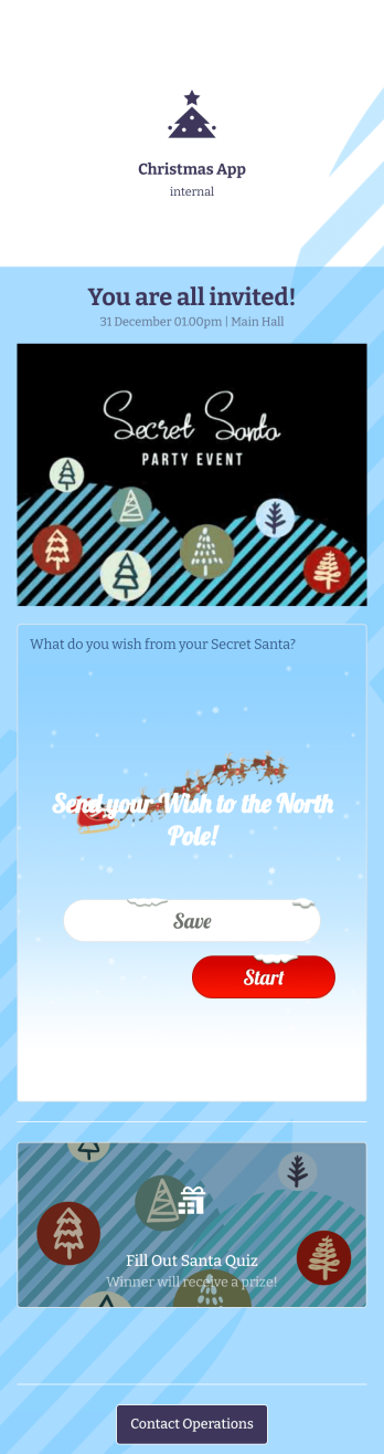 Christmas App Template