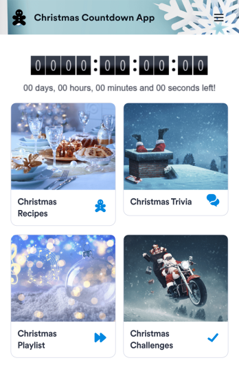 Christmas Countdown App Template