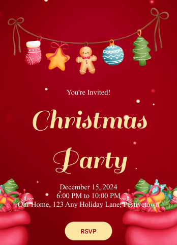 Christmas RSVP App Template