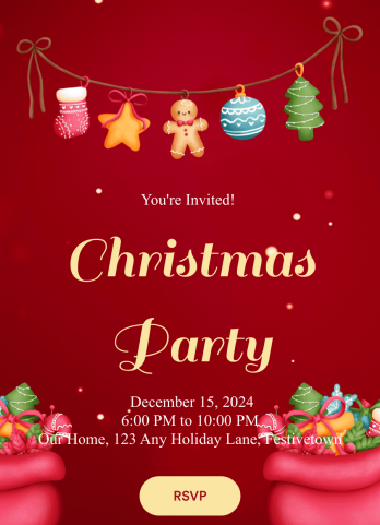 Christmas RSVP App Template