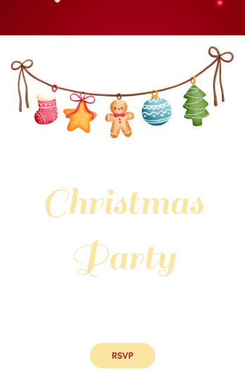 Christmas RSVP App Template
