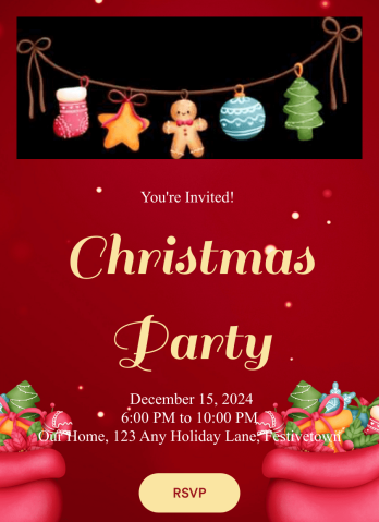 Christmas RSVP App Template