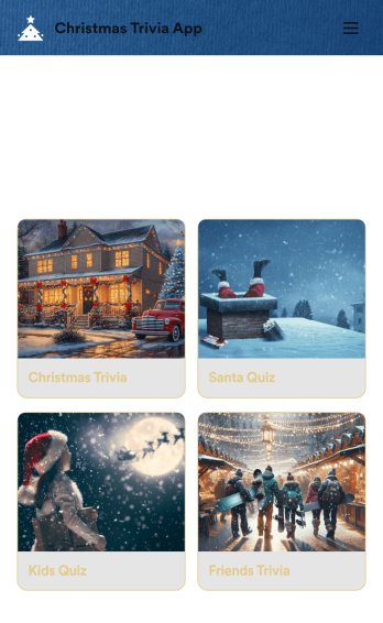 Christmas Trivia App Template