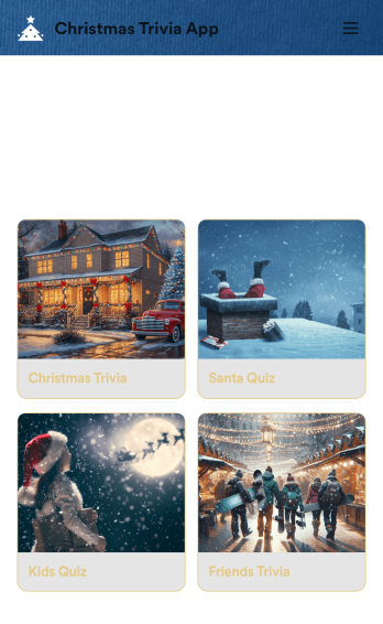 Christmas Trivia App Template