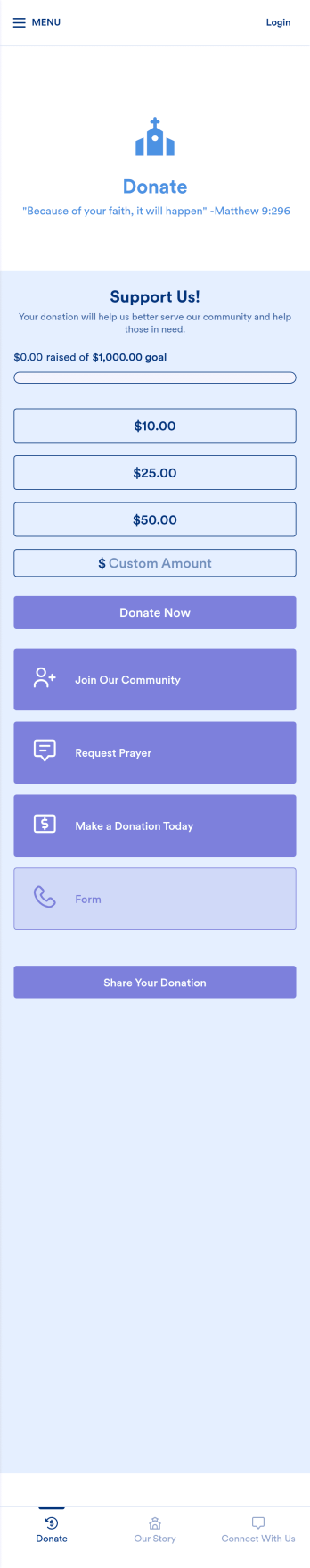 Church Donation App Template