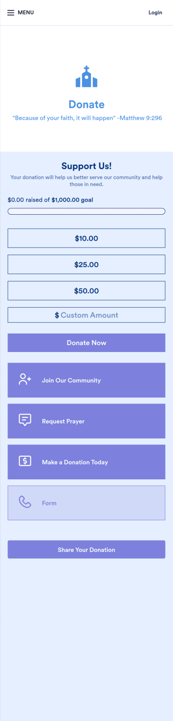 Church Donation App Template