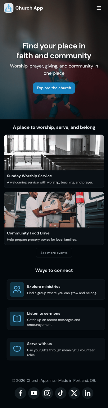 Church Donation App Template