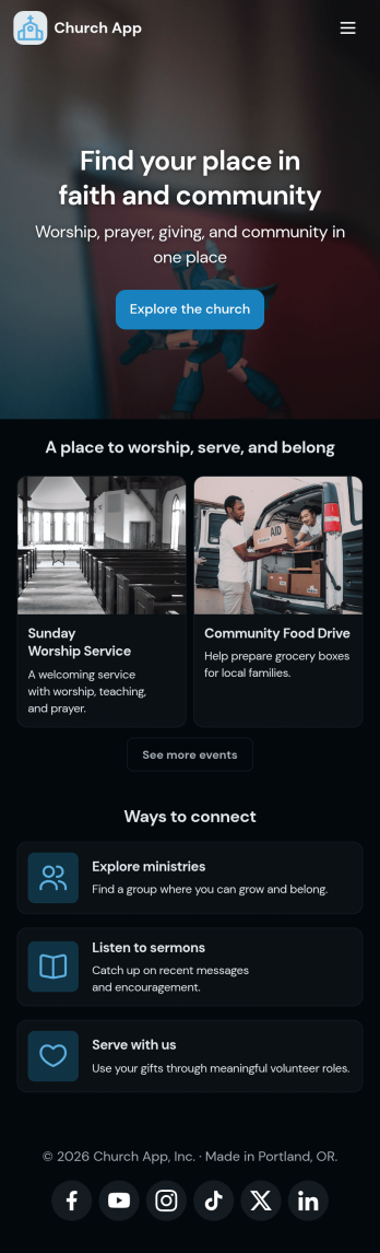 Church Donation App Template
