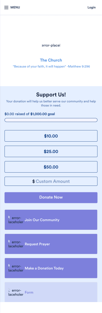 Church Donation App Template