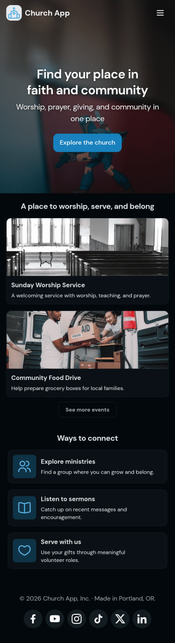 Church Donation App Template