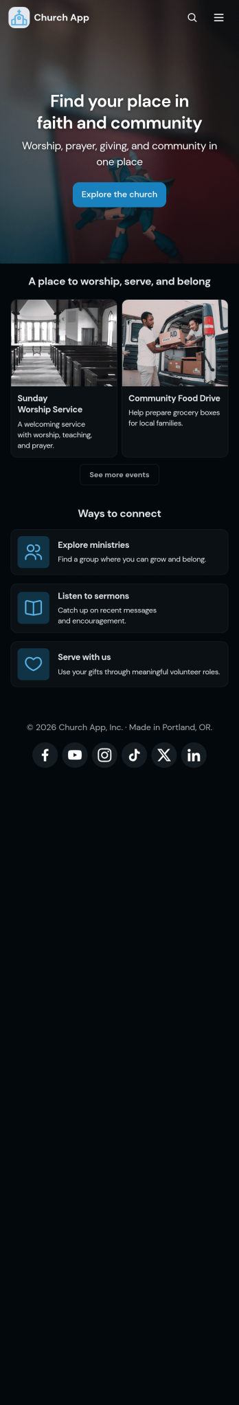 Church Donation App Template