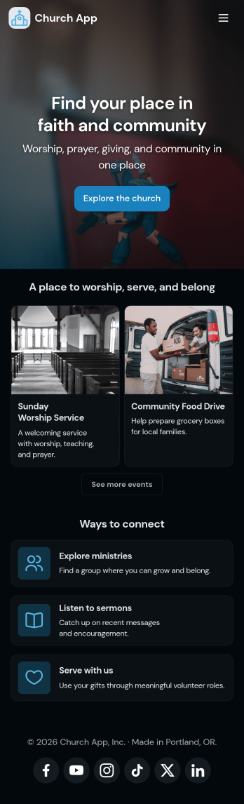 Church Donation App Template
