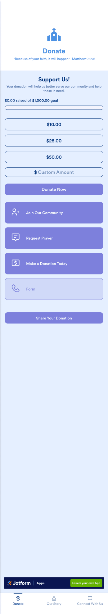 Church Donation App Template