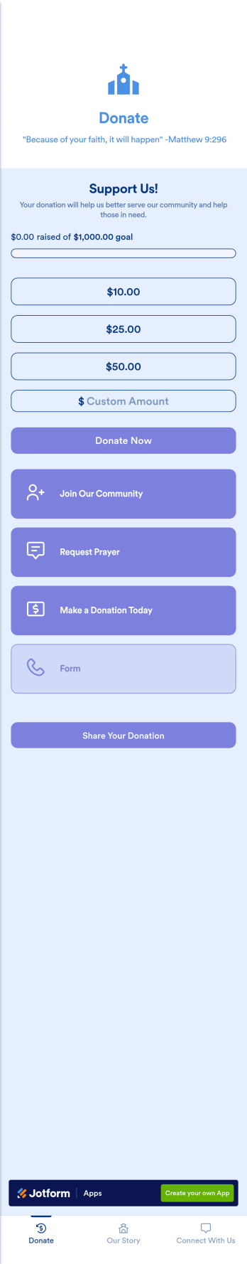Church Donation App Template