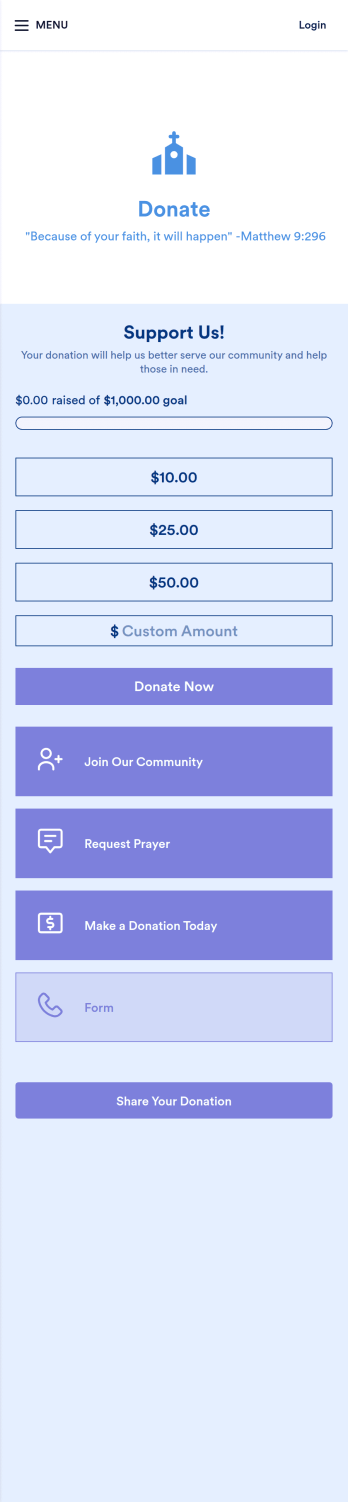 Church Donation App Template