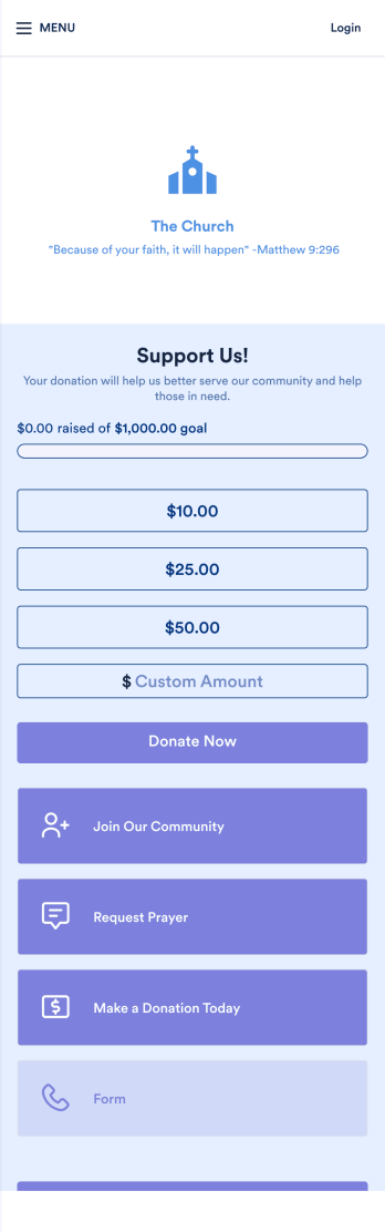 Church Donation App Template
