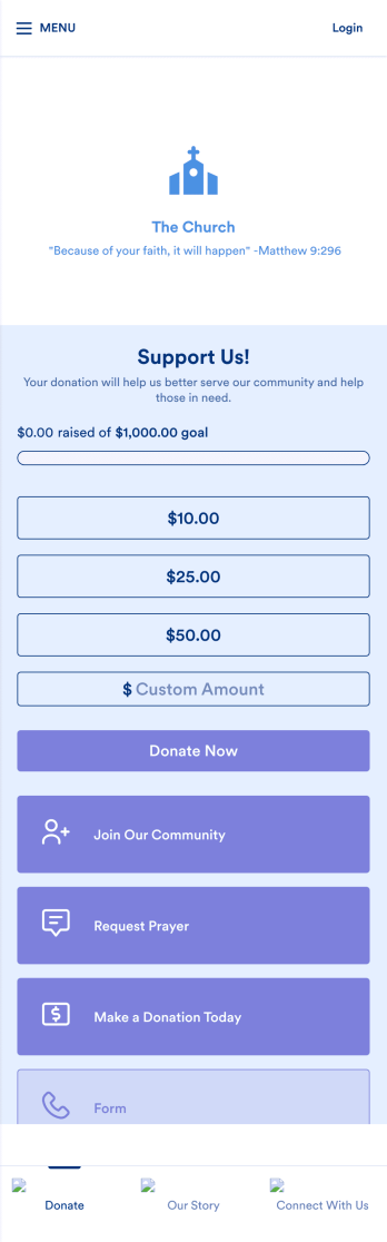 Church Donation App Template