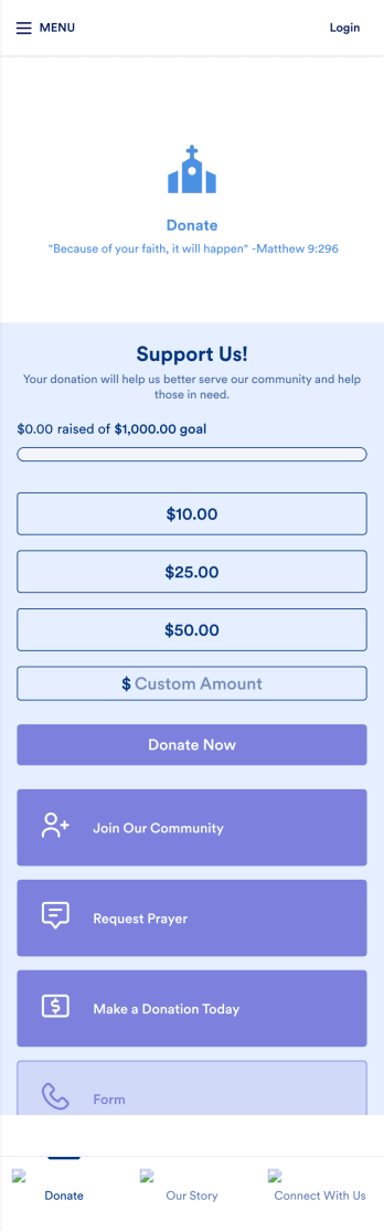 Church Donation App Template