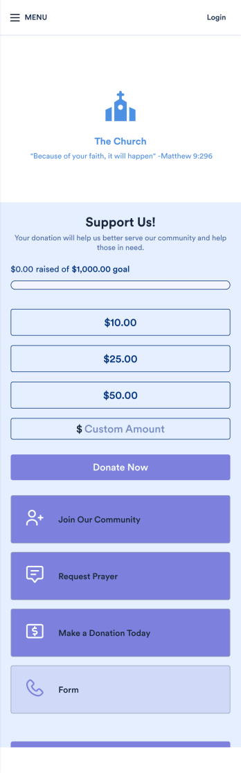 Church Donation App Template