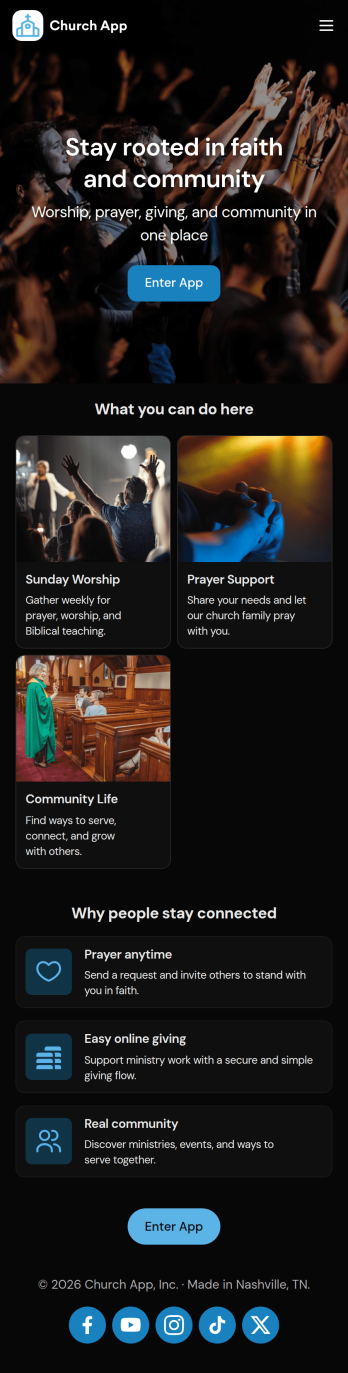 Church Donation App Template