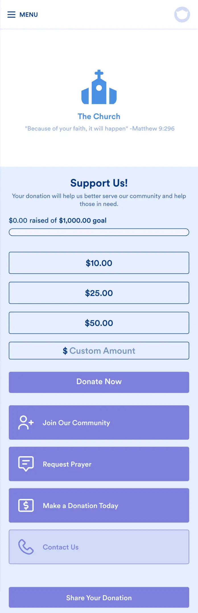 Church Donation App