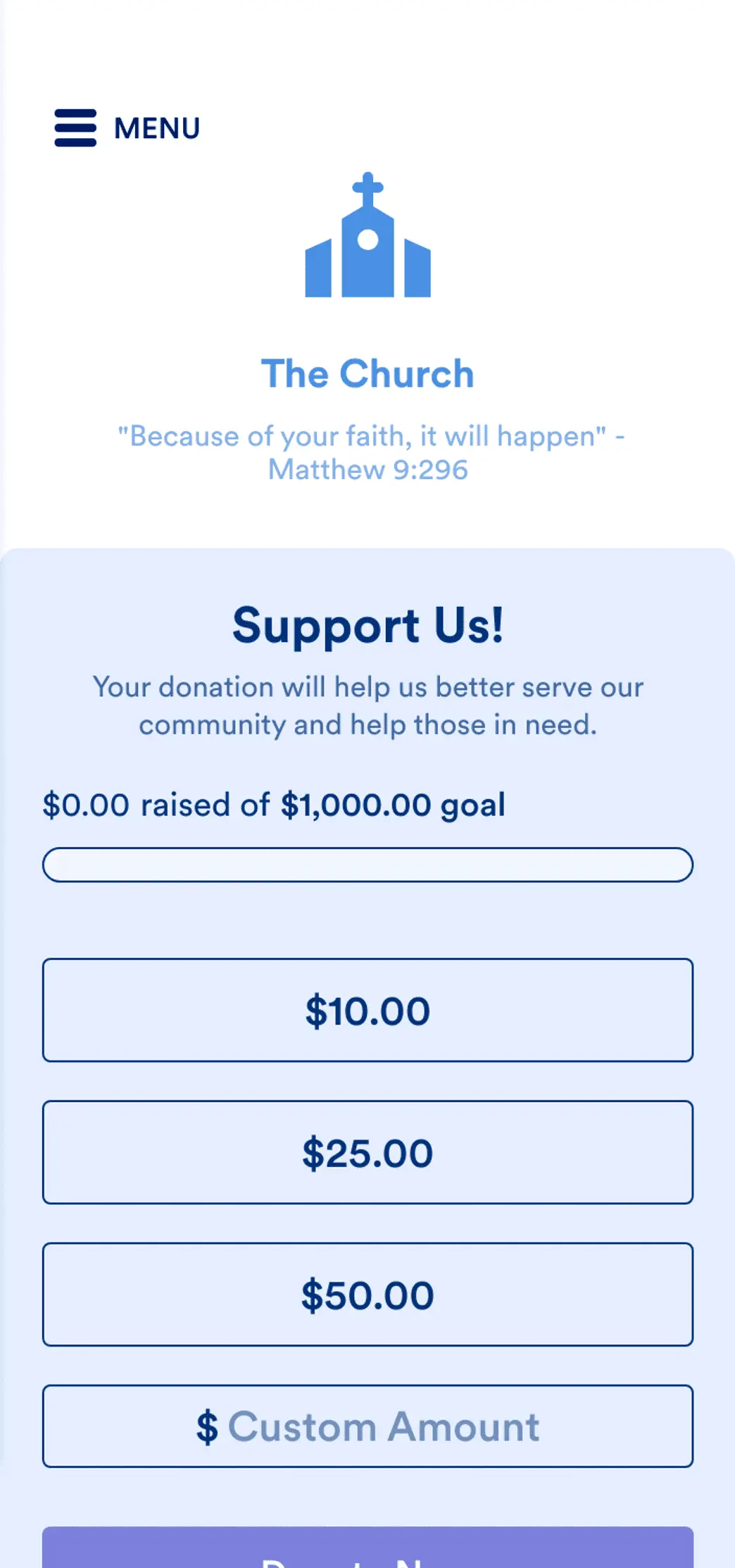 Church Donation App