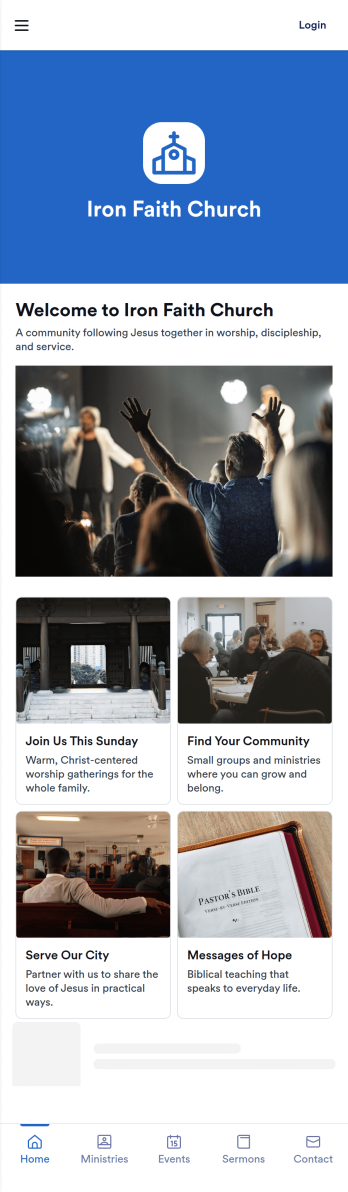 Church Management App Template