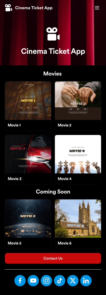 Cinema Ticket App Template