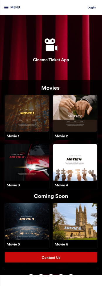 Cinema Ticket App Template