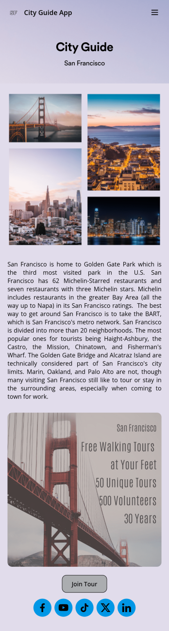 City Guide App Template