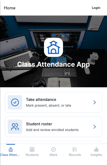 Class Attendance App Template