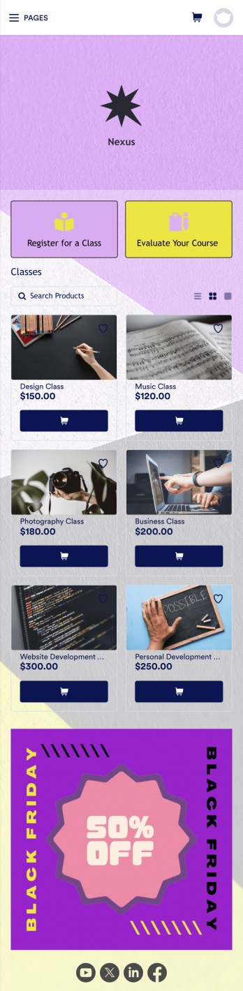 Class Scheduling App Template