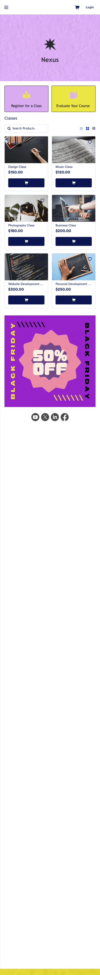 Class Scheduling App Template