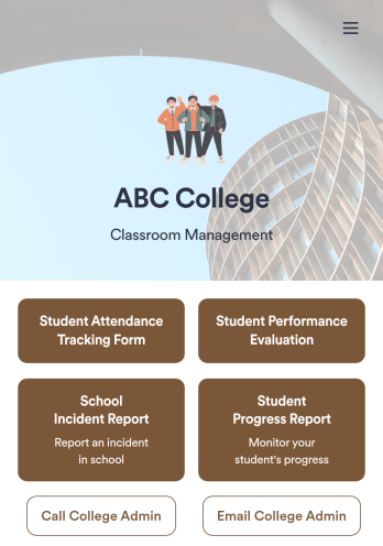 Classroom Management App Template