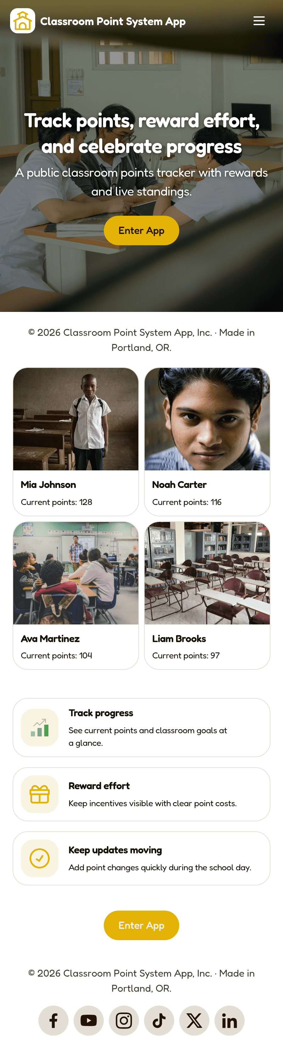 Point System Apps Classroom Point System App Template | Jotform