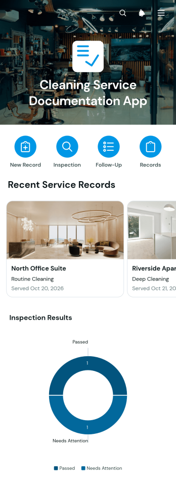 Cleaning Service Documentation App Template