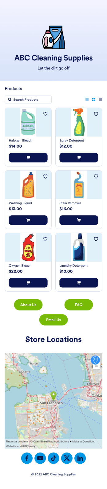 Cleaning Supply Store App Template