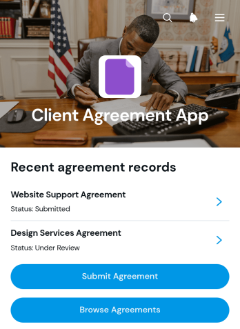 Client Agreement App Template