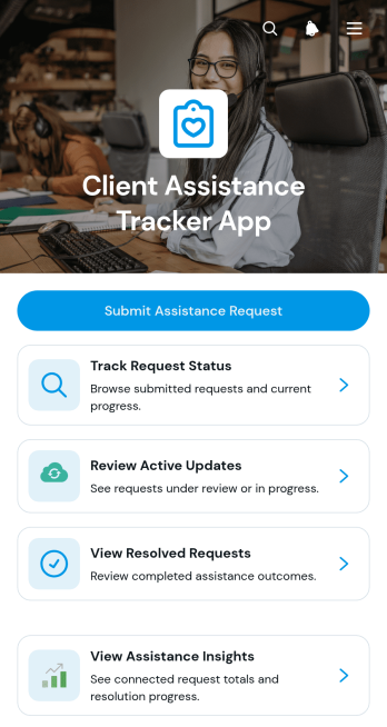 Client Assistance Tracker App Template