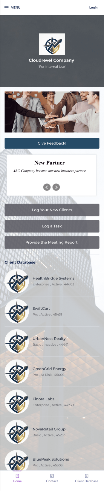 Client Management App Template