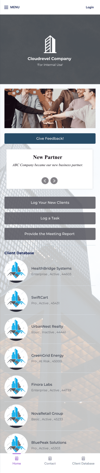 Client Management App Template