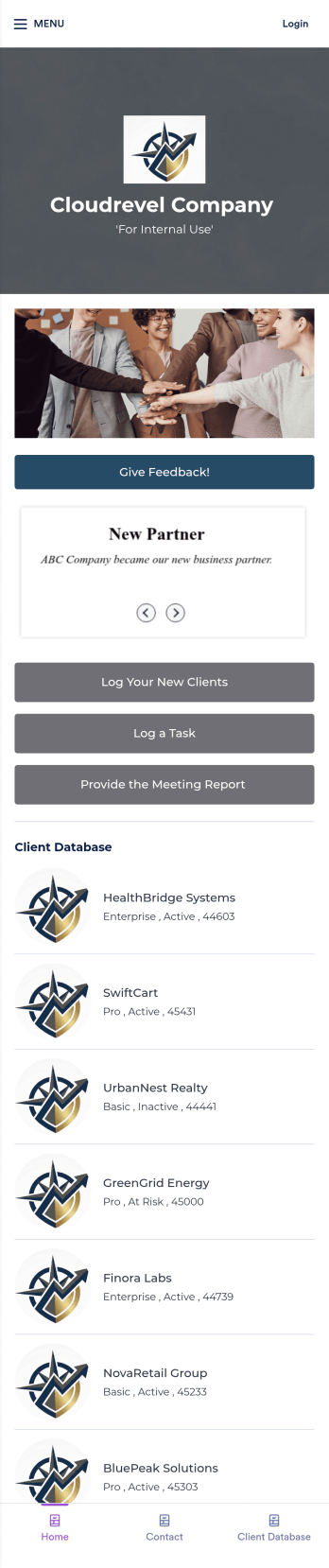 Client Management App Template
