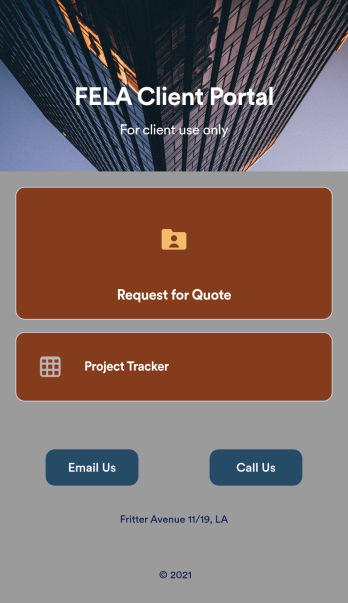 Custom Client Portal App