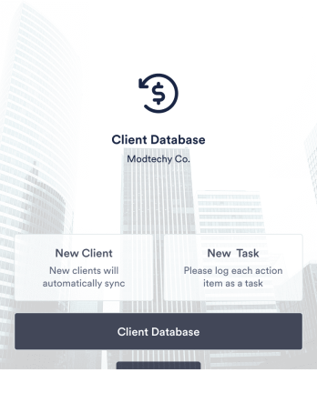 Client Record App Template
