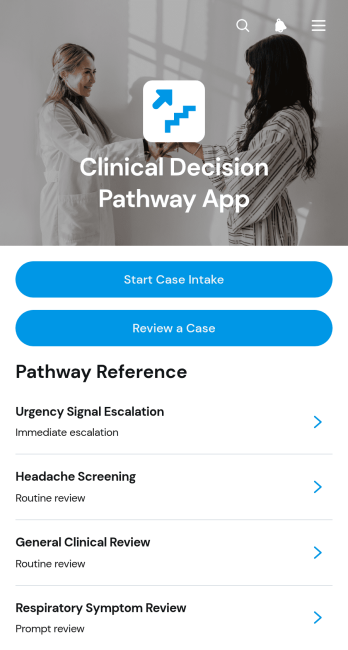 Clinical Decision Pathway App Template