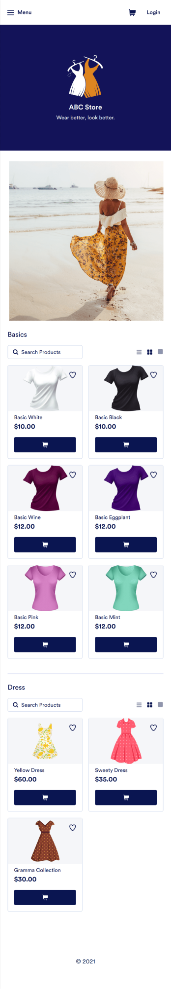 Clothing Store App Template