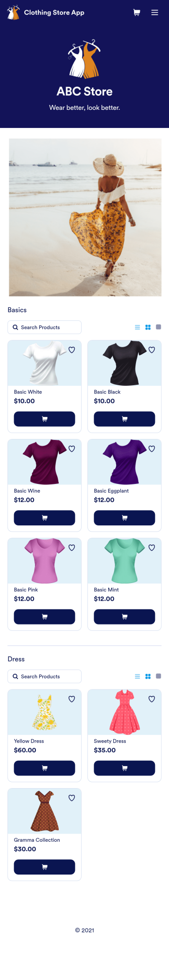 Clothing Store App Template