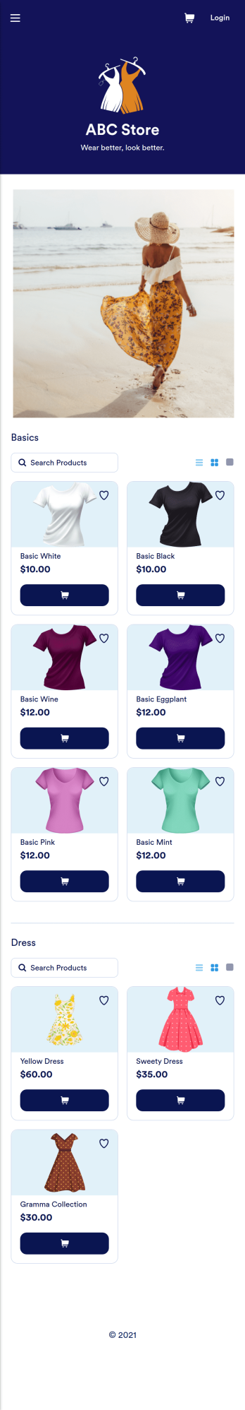 Custom Clothing Store App