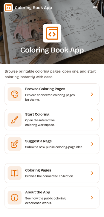 Coloring Book App Template